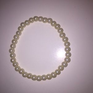 Faux pearl bracelet